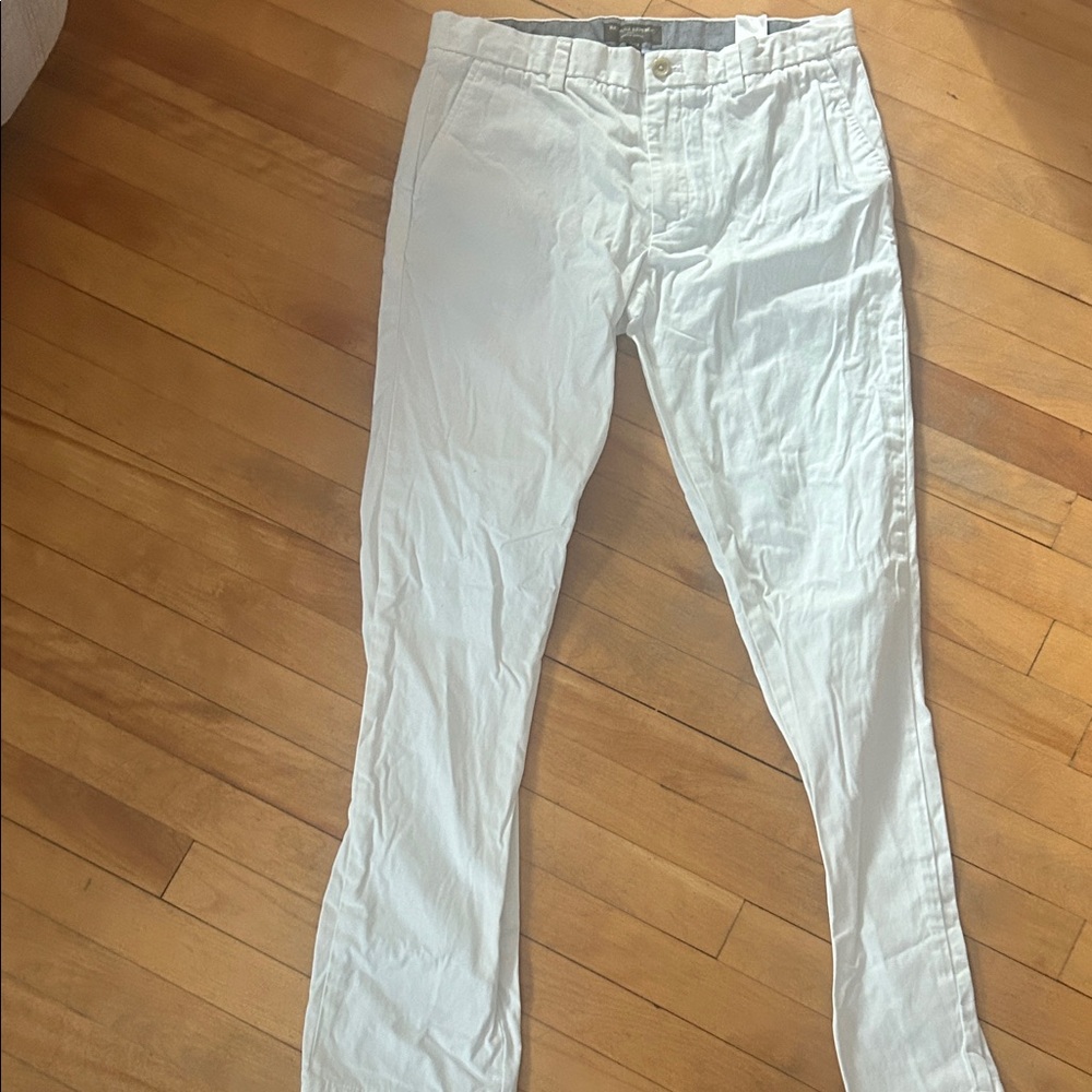 Banana Republic White Chino Pants